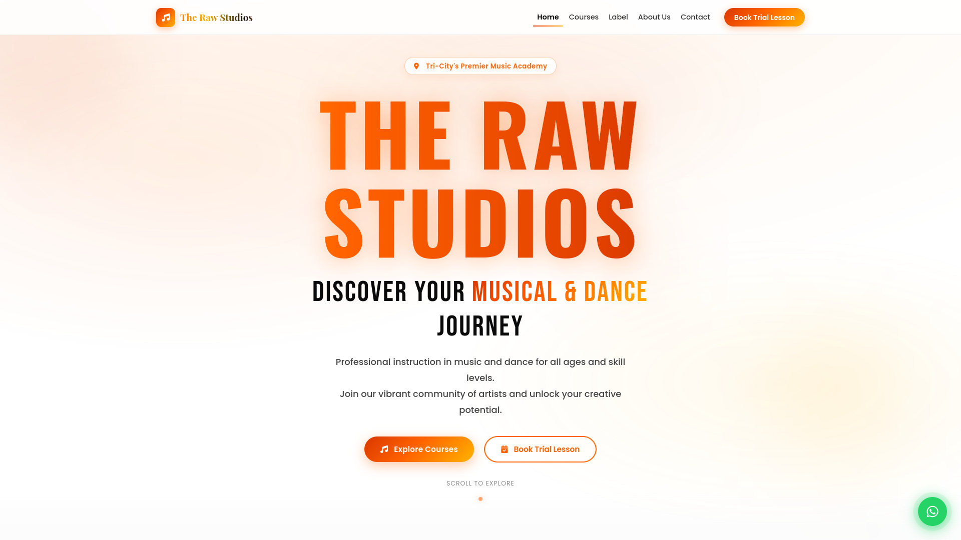 The Raw Studios — homepage